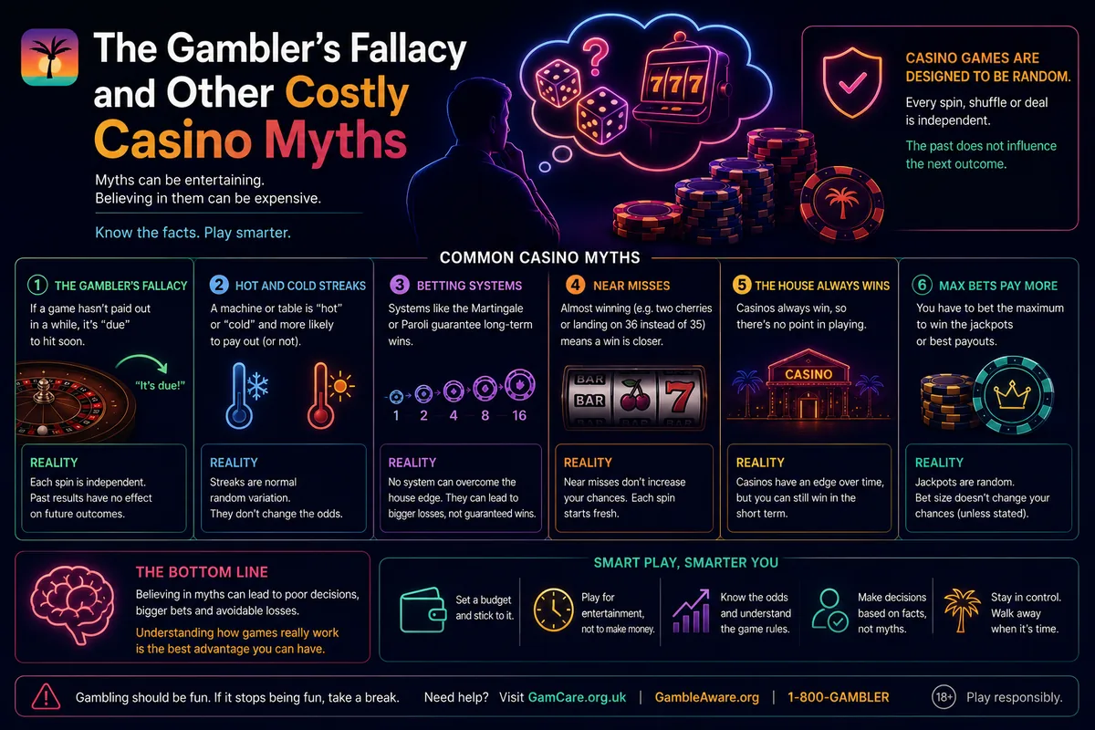 The Gambler's Fallacy and Other Costly Casino Myths